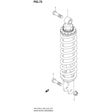 REAR SHOCK ABSORBER (DR-Z125L4 E33)