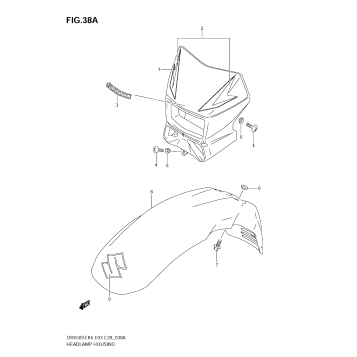 HEADLAMP HOUSING (MODEL K9)