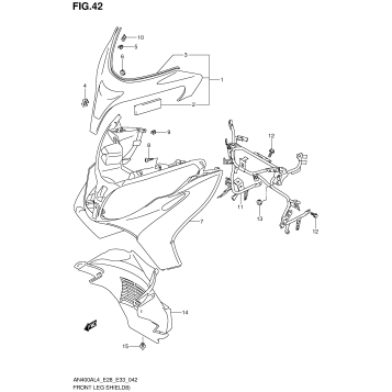 FRONT LEG SHIELD (AN400ZAL4 E28)