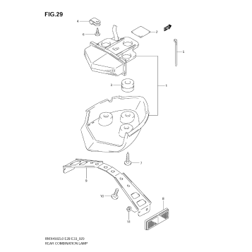 REAR COMBINATION LAMP (E28)