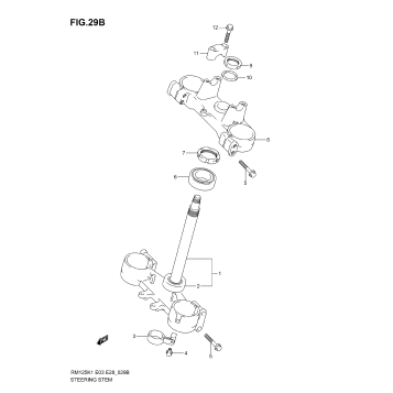 STEERING STEM (MODEL K3)