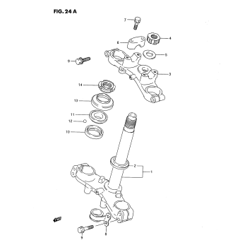 STEERING STEM (MODEL K)