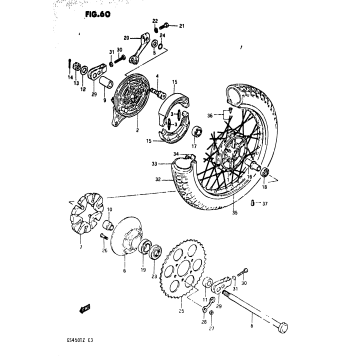 REAR WHEEL (GS450TXZ)