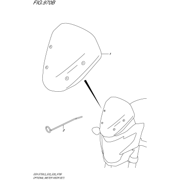 OPTIONAL (METER VISOR SET)
