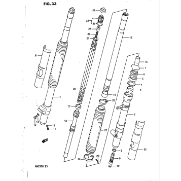FRONT FORK (MODEL H)