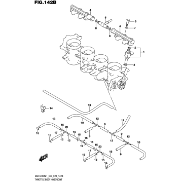 THROTTLE BODY HOSE/JOINT (E33)