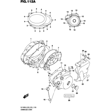 CRANKCASE COVER (VL1500BL9 E03)