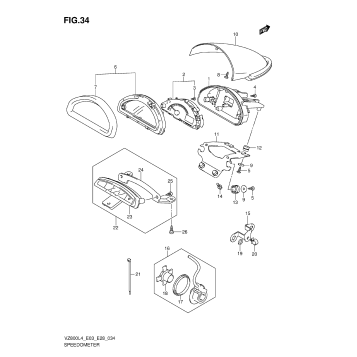 SPEEDOMETER (VZ800L4 E28)