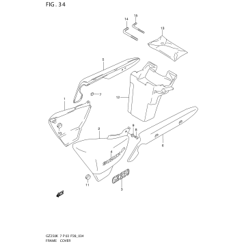 FRAME COVER (MODEL K3/K4/K5/K6)