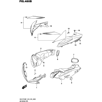 AIR INTAKE PIPE (GSX-R750)