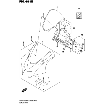 COWLING BODY (GSX-R1000RZL7 E28)