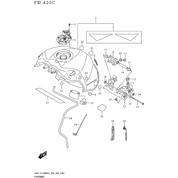 FUEL TANK (GSX-R1000RZA:(E33))