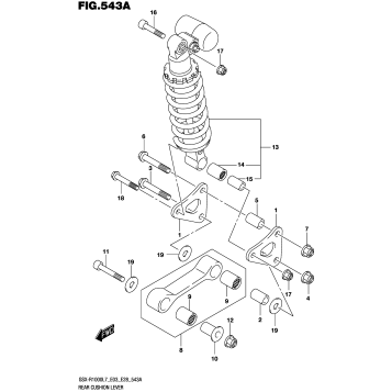 REAR CUSHION LEVER (GSX-R1000L7 E03)
