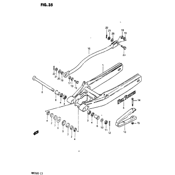REAR SWINGING ARM (MODEL Z)