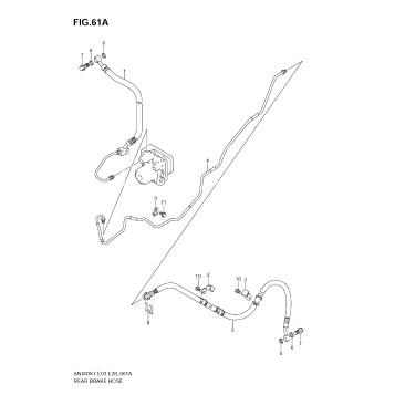 REAR BRAKE HOSE(AN400AK9)