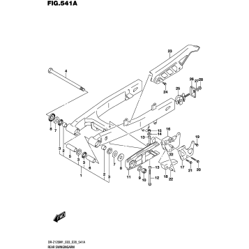 REAR SWINGINGARM (DR-Z125L)