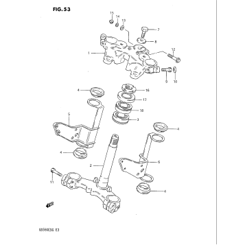 STEERING STEM (GS550EF/EG)