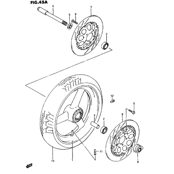 FRONT WHEEL (MODEL R/S)