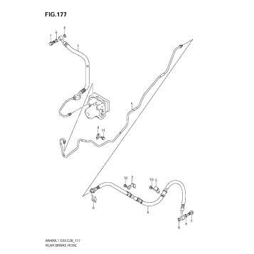 REAR BRAKE HOSE (AN400ZA L1 E28)