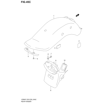 REAR FENDER (MODEL K1)