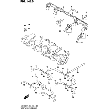 THROTTLE BODY HOSE/JOINT (E33)