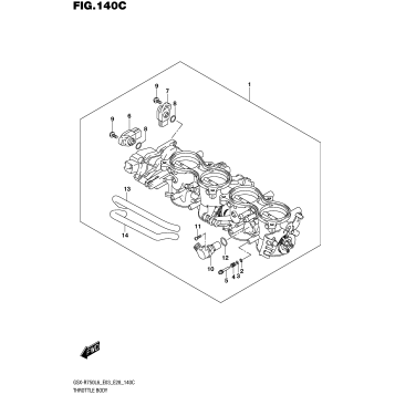THROTTLE BODY (GSX-R750L6 E33)