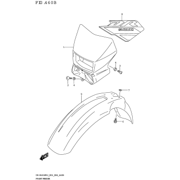 FRONT FENDER (DR-Z400SM)
