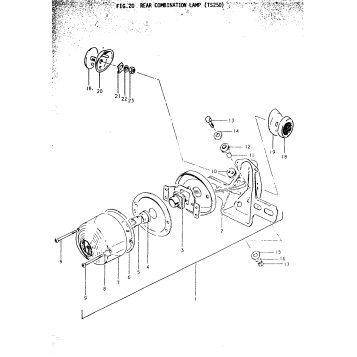REAR COMBINATION LAMP (TS250)
