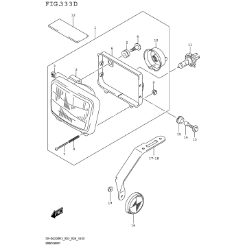 HEADLAMP (DR-Z400SMM3 E03)