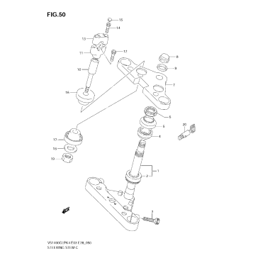 STEERING STEM (MODEL K4)