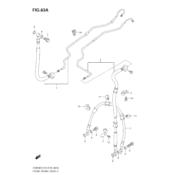 FRONT BRAKE HOSE(SV650AK7/SAK7)