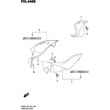FRAME HEAD COVER (SV650XAL9 E28)