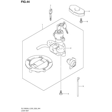 LOCK SET (DL1000AL4 E33)