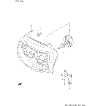 HEADLAMP (MODEL S/T/V/W)