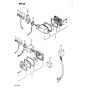 TURN SIGNAL LAMP (GS1100EX)