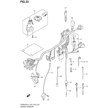 WIRING HARNESS (DR650SEL4 E28)