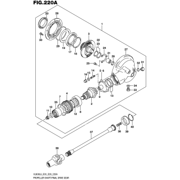 PROPELLER SHAFT/FINAL DRIVE GEAR