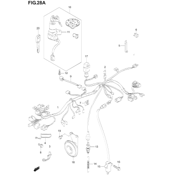 WIRING HARNESS (NOT FOR U.S. MARKET)