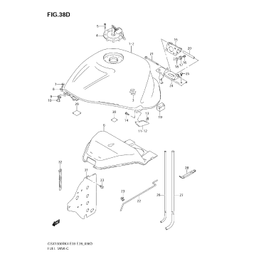 FUEL TANK (GSX1300RZK7)