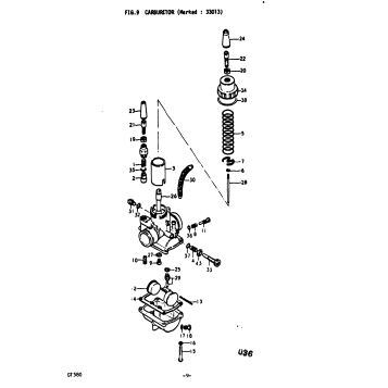 CARBURETOR (MARKED : 33013)