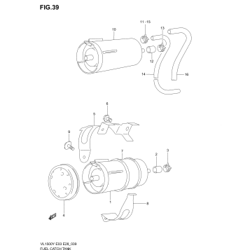 FUEL CATCH TANK (MODEL W)