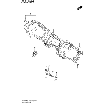 SPEEDOMETER (DL650XAL5 E28)