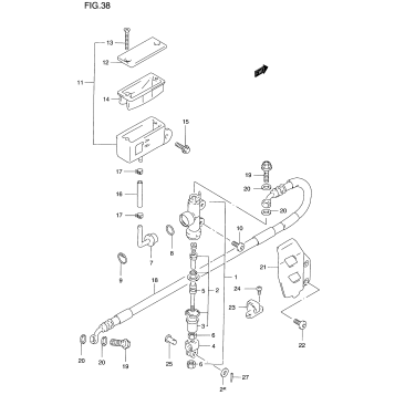 REAR MASTER CYLINDER (MODEL T)