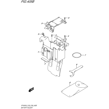 BATTERY HOLDER (SFV650L5 E28)