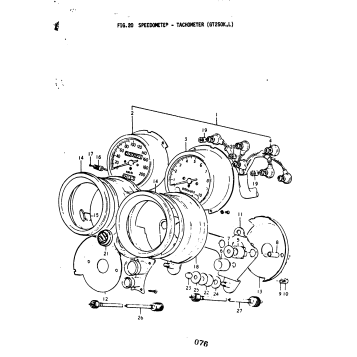 SPEEDOMETER - TACHOMETER (GT250K
