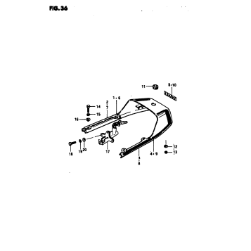 SEAT TAIL COVER (GS1100ET)