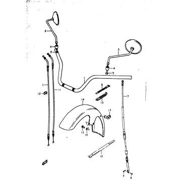 HANDLEBAR - FRONT FENDER
