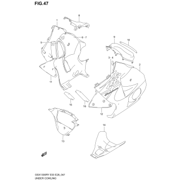 UNDER COWLING (MODEL X)