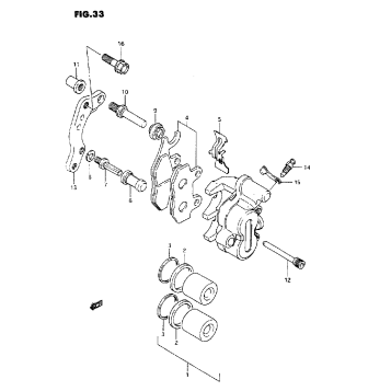 FRONT CALIPER (MODEL K/L)