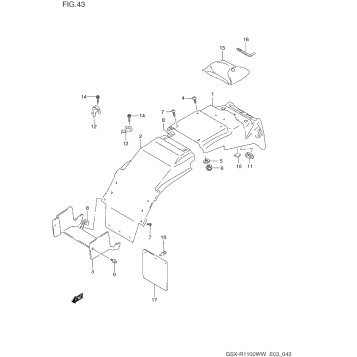 REAR FENDER (MODEL P/R)